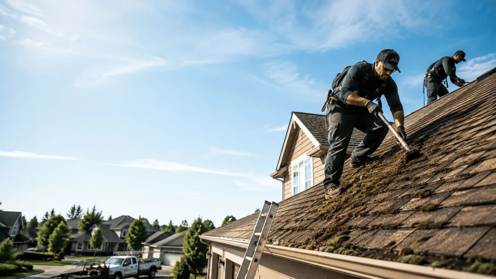 Roof Moss Removal in Weston, MI near me